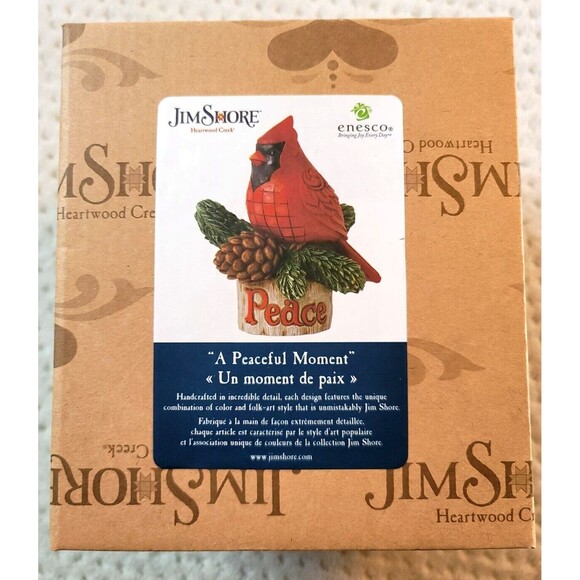 NIB Jim Shore Pint Cardinal with Peace Figurine A Peaceful Monent 6015467, 2024 - Picture 6 of 6